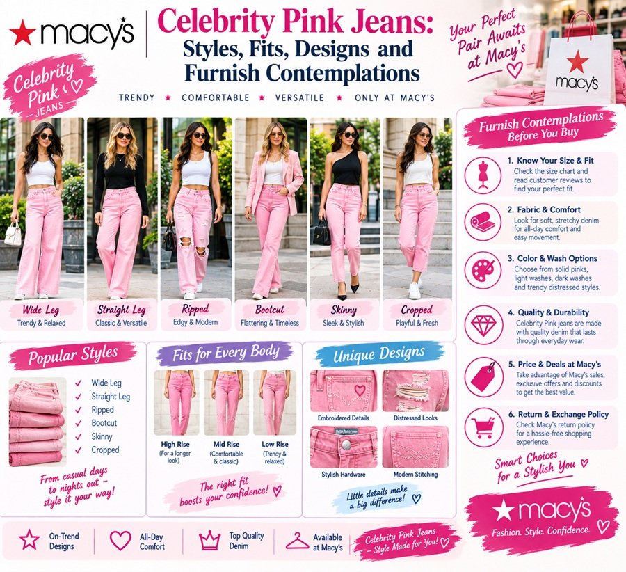 Macy's Celebrity Pink Jeans