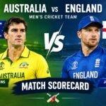 Australian Men's Cricket Team vs England Cricket Team Match Scorecard