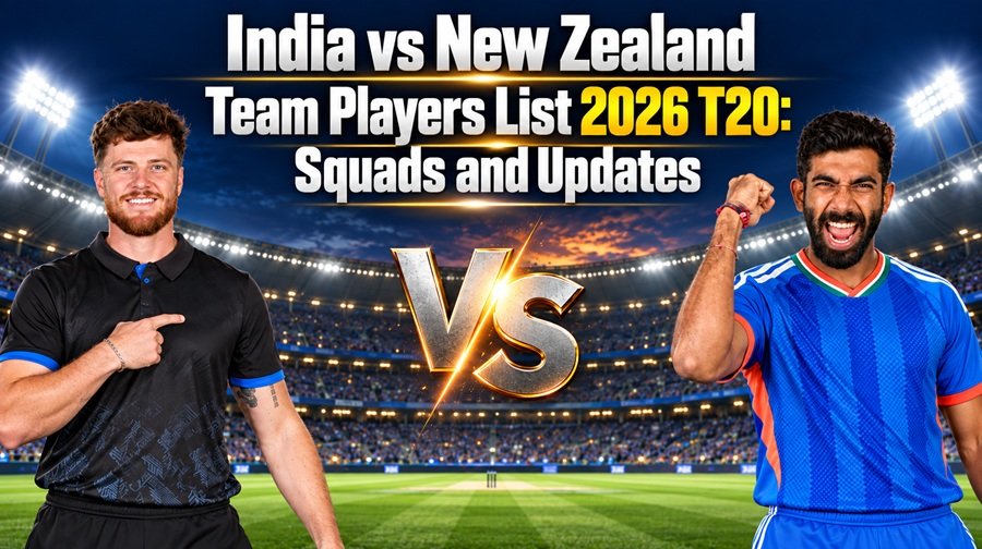 India vs New Zealand Team Players List 2026 T20