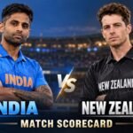 India National Cricket Team vs New Zealand National Cricket Team Match Scorecard