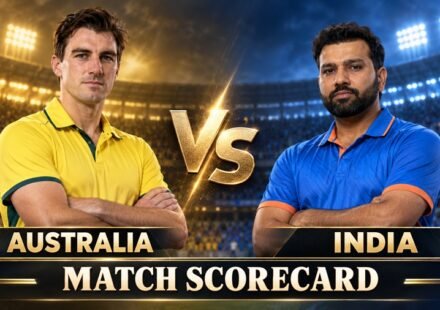 Australian Men’s Cricket Team vs India National Cricket Team Match Scorecard